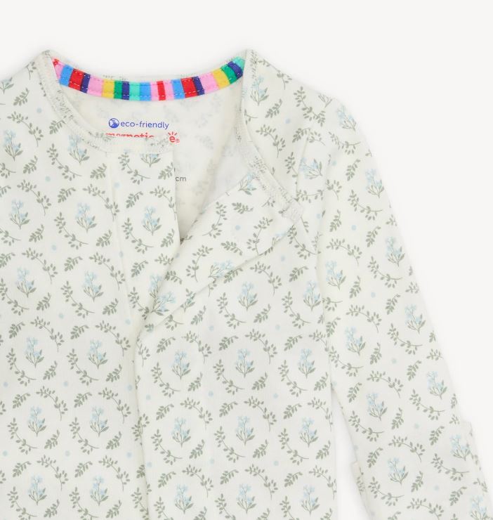 Eloise Organic Cotton Magnetic Footie